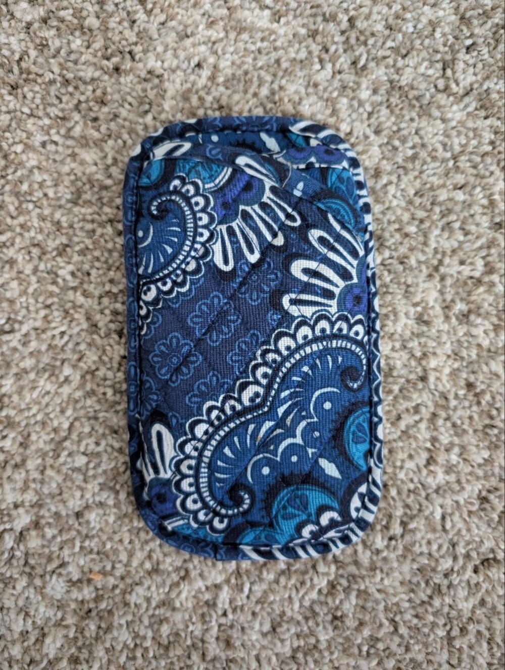 Vera Bradley‎ Blue Paisley Fabric Sunglasses Sleeve - Protective Glasses Case